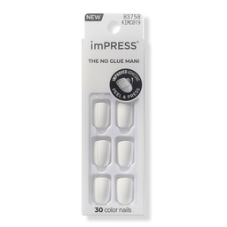 Kiss Impress Color Short Squoval Press On Nails - Frosting