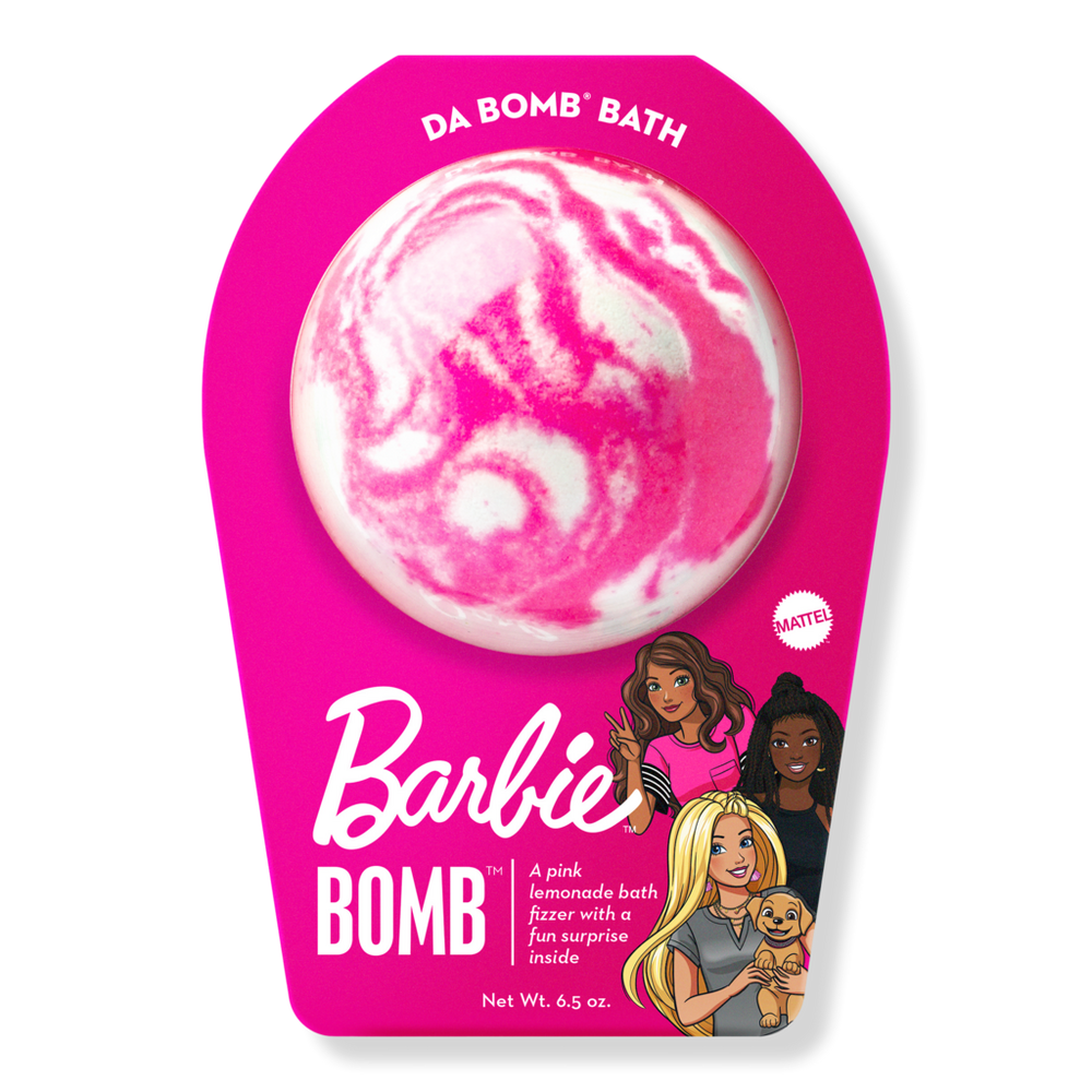 Da Bomb Barbie Pink Lemonade Swirl Bath Bomb