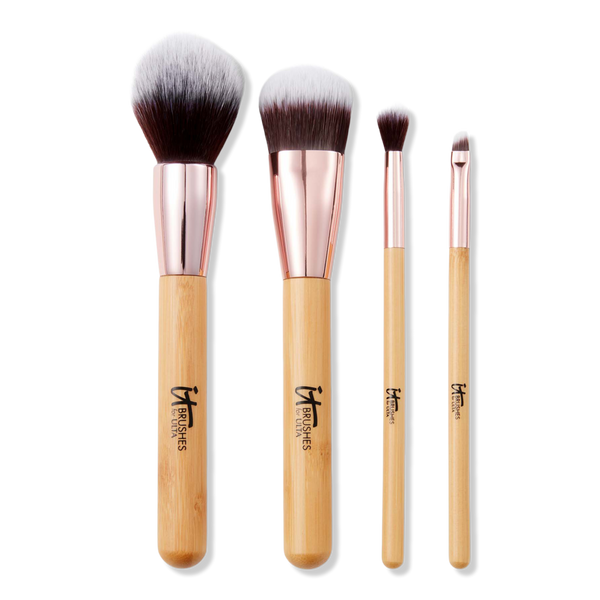 IT Brushes For ULTA 4Piece Bamboo Makeup Brush Set