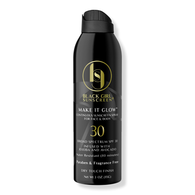 Black Girl Sunscreen Make It Glow Continuous Spray SPF30
