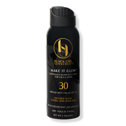 Black Girl Sunscreen Make It Glow Continuous Spray SPF30