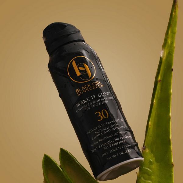 Black Girl Sunscreen Make It Glow Continuous Spray SPF30 #3