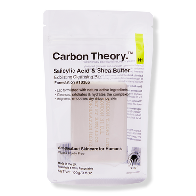 Carbon Theory. Salicylic Acid & Shea Butter Exfoliating Cleansing Bar