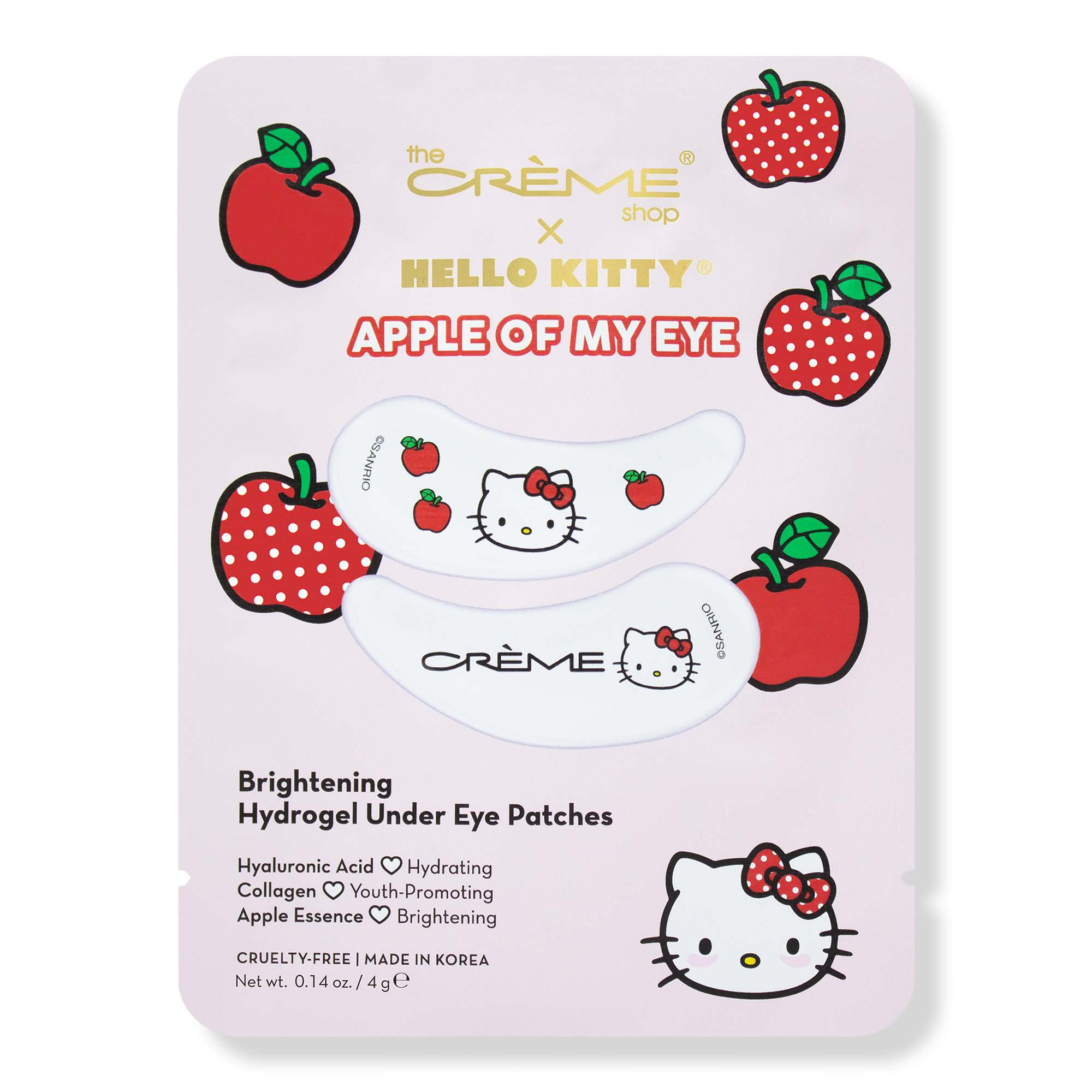 The Crème Shop Hello Kitty Apple Of My Eye Brightening Hydrogel Under Eye Patches #1