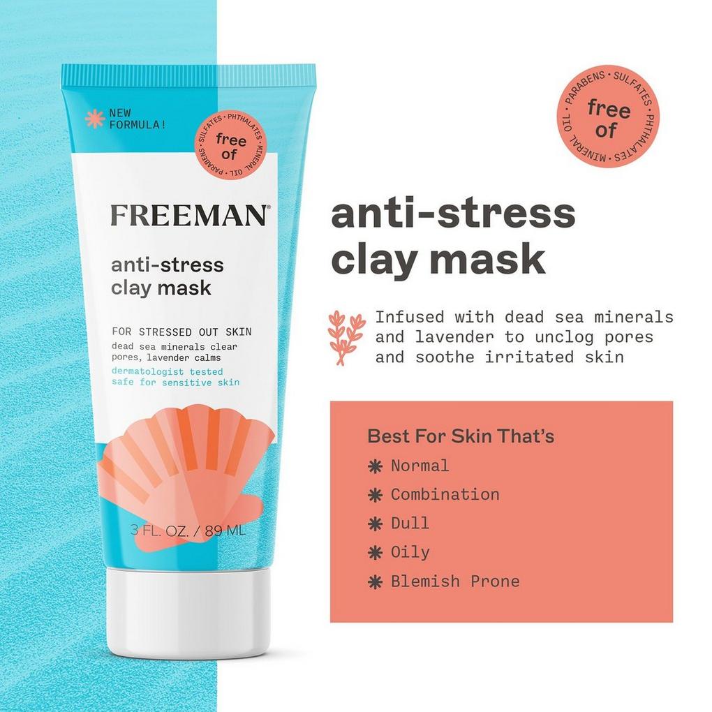 Anti-Stress Dead Sea Minerals & Lavender Clay Facial Mask
