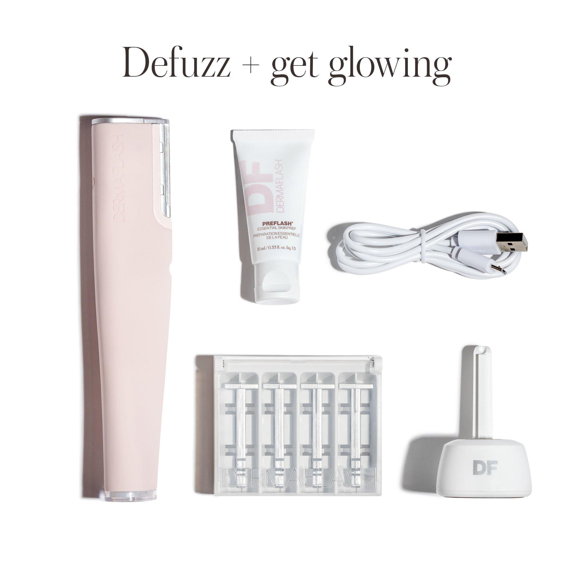 Прибор для дермапланинга и удаления пушковых волос Dermaflash Luxe+ Advanced Sonic, цвет: Пудровый — фото 6