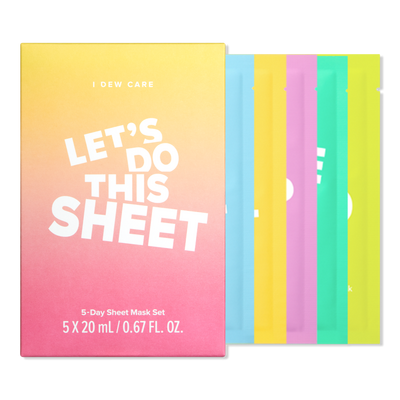 I Dew Care Let's Do This Sheet 5-Day Sheet Mask Set