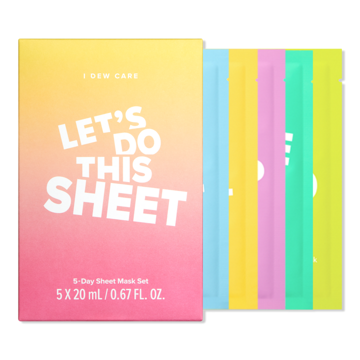 I Dew Care Let's Do This Sheet 5-Day Sheet Mask Set #1