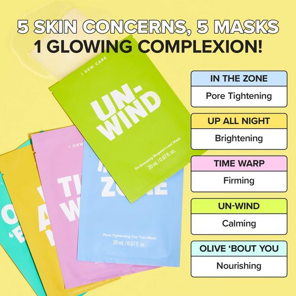 I Dew Care Let's Do This Sheet 5-Day Sheet Mask Set #4