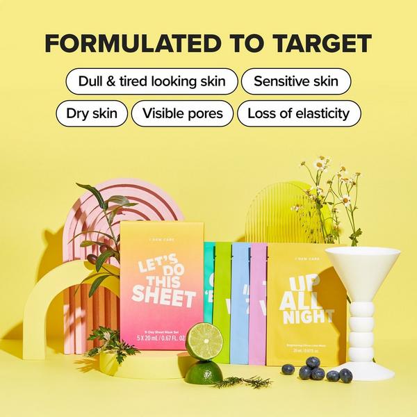 I Dew Care Let's Do This Sheet 5-Day Sheet Mask Set #5