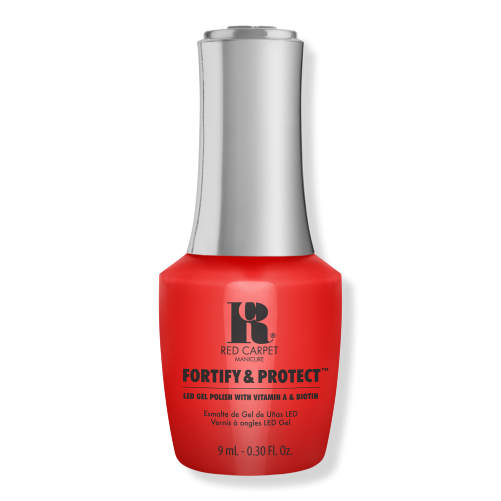 Red Carpet Manicure Fortify & Protect Led Gel Nail Polish Collection - Red-y To Party