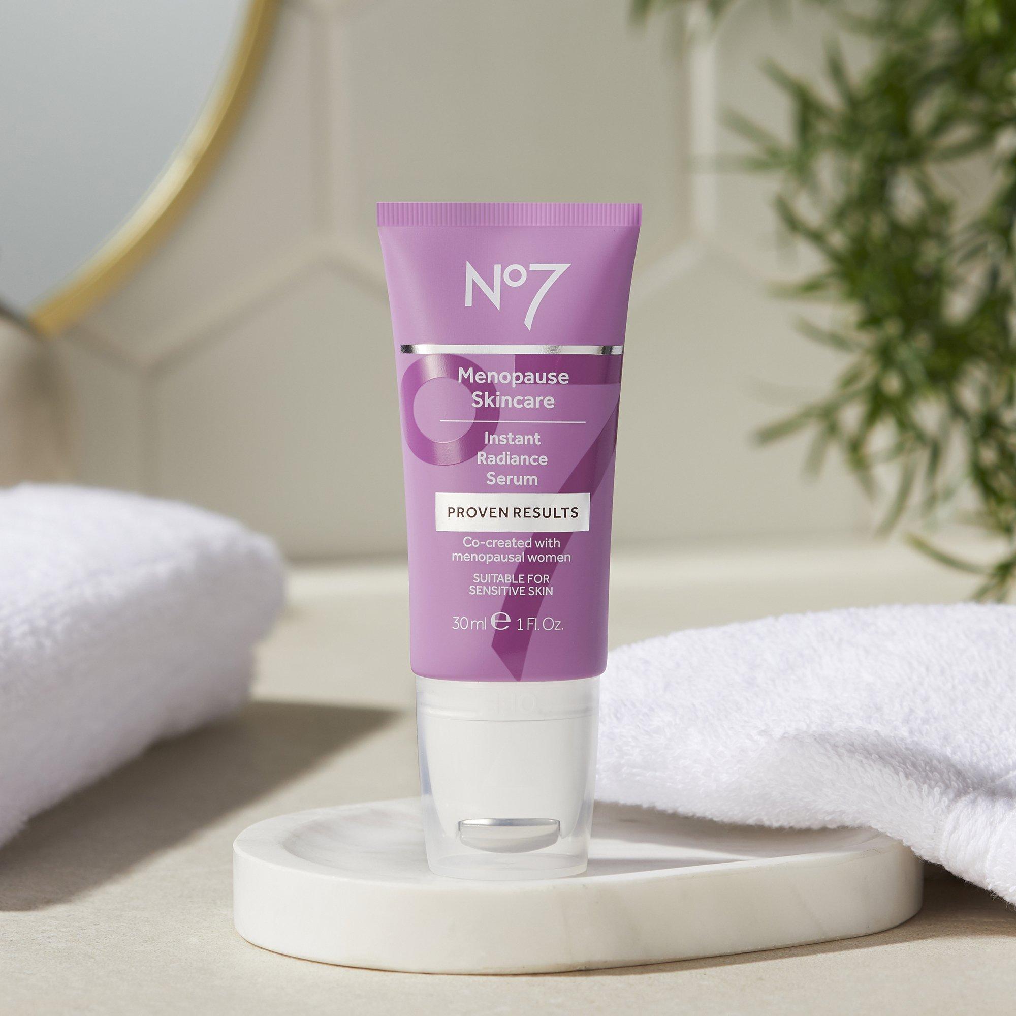 No7 Menopause Skincare Instant Radiance Serum International Shipping