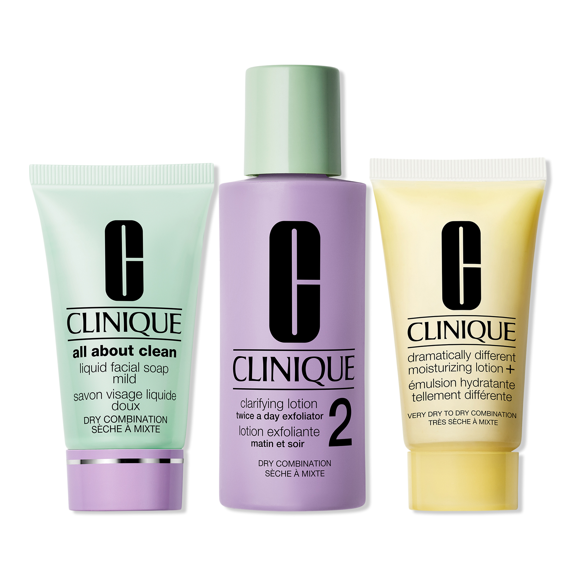 Clinique Skin School Supplies: Cleanser Refresher Course Set - Dry Combination #1