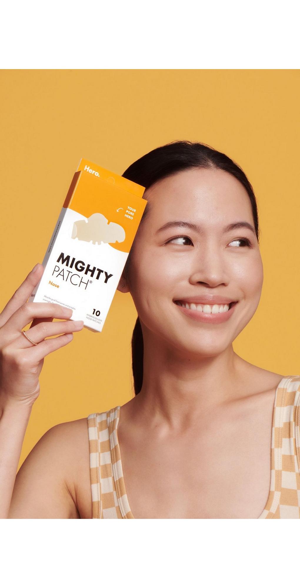 Mighty Patch, Nose, 10 Hydrocolloid Patches, Hero Cosmetics