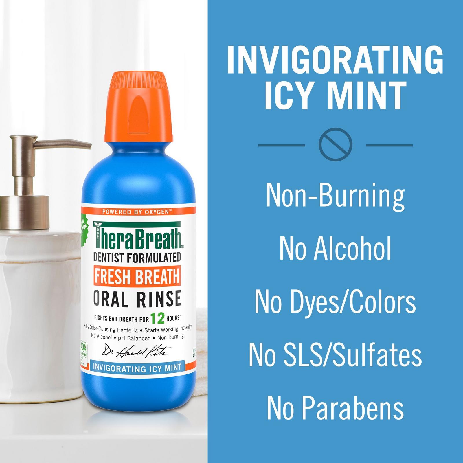 Invigorating Icy Mint Fresh Breath Oral Rinse