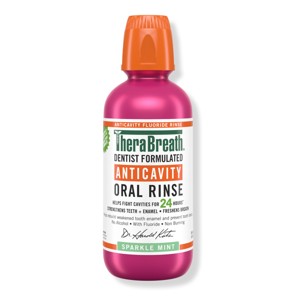 TheraBreath Anticavity Fluoride Oral Rinse Sparkle Mint