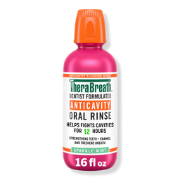 TheraBreath Anticavity Fluoride Oral Rinse Sparkle Mint - 16.0 oz