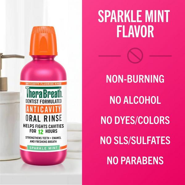 TheraBreath Anticavity Fluoride Oral Rinse Sparkle Mint #5