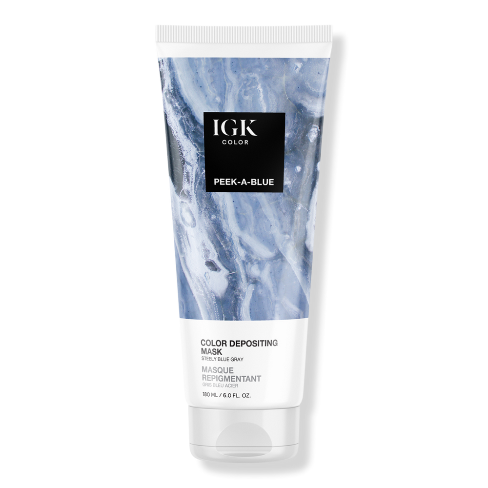 Igk Color Depositing Conditioning Hair Mask - Peek-a-blue