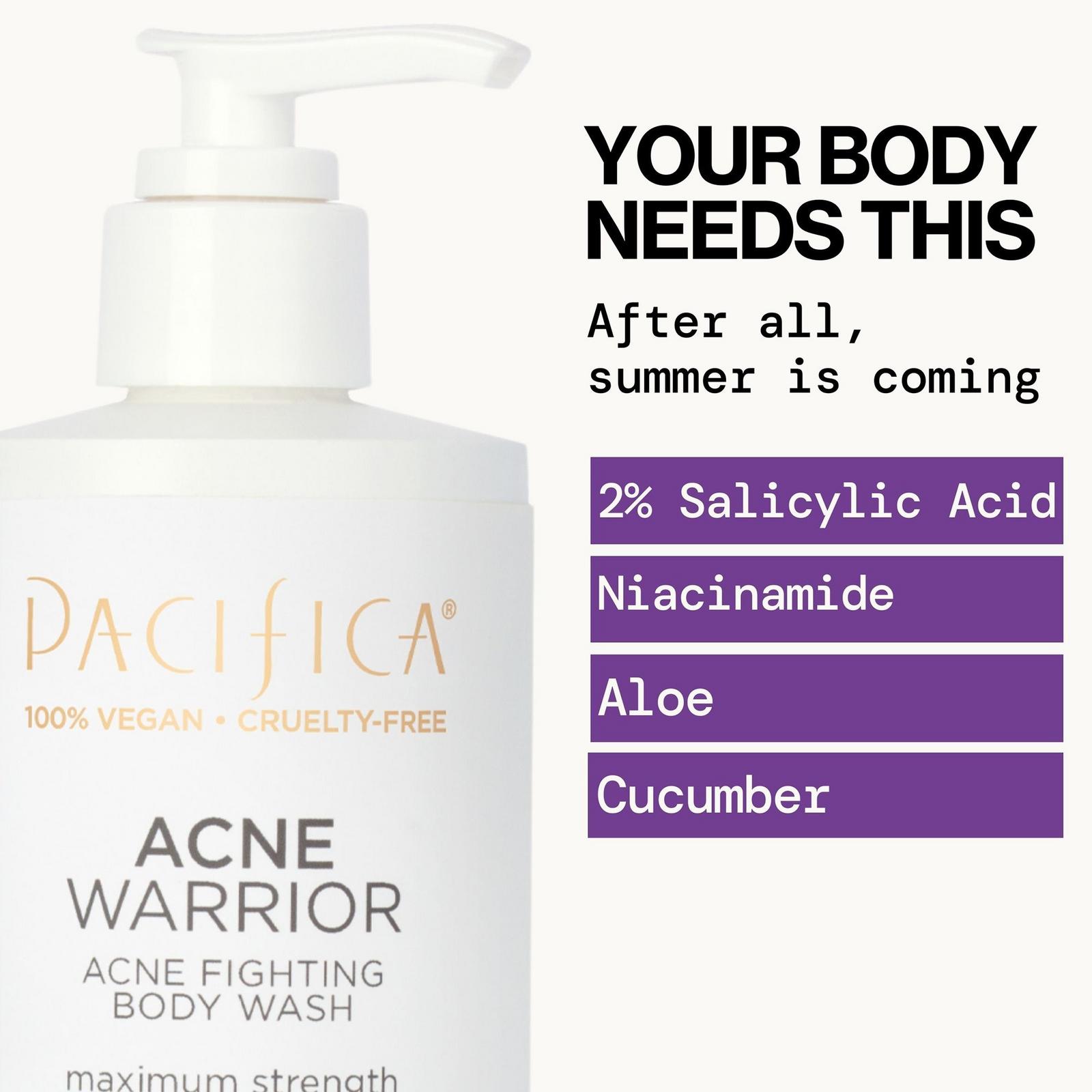 Acne Fighting Body Wash With 2% Salicylic Acid