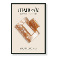 Marble Midcentury Claw Clip