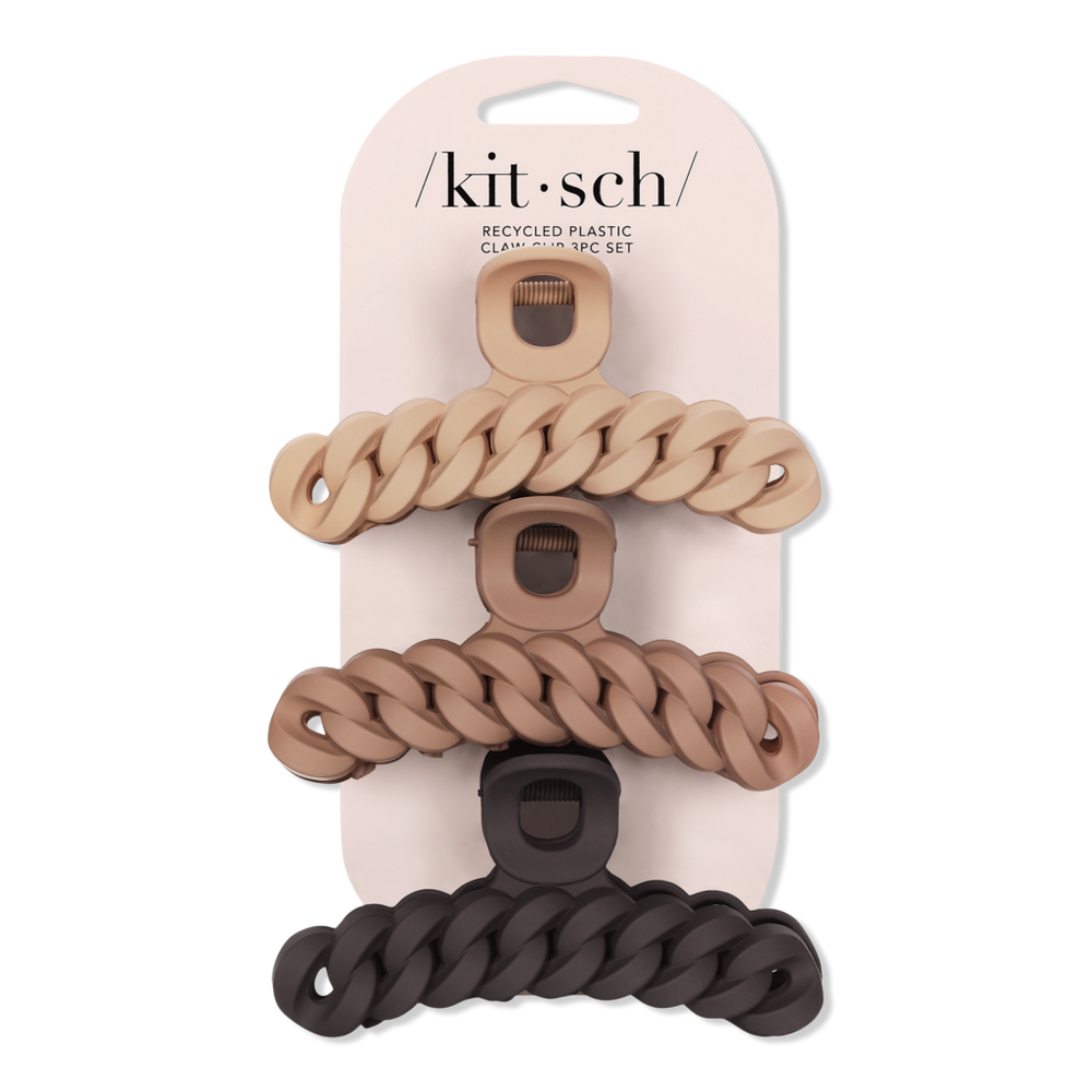 Kitsch Recycled Plastic Chain Claw Clip - Neutrals