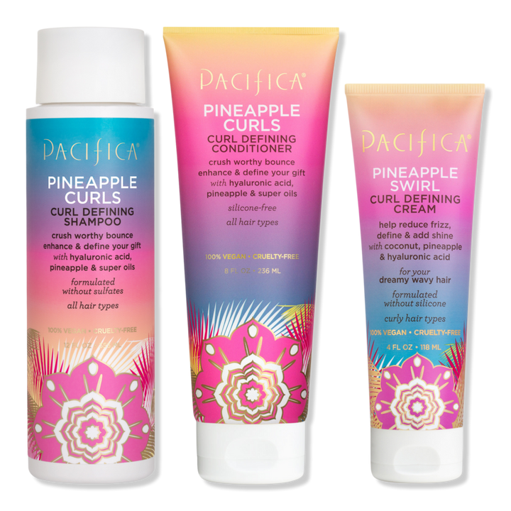 Pacifica Pineapple Curls Curl Defining Haircare Starter Kit #1