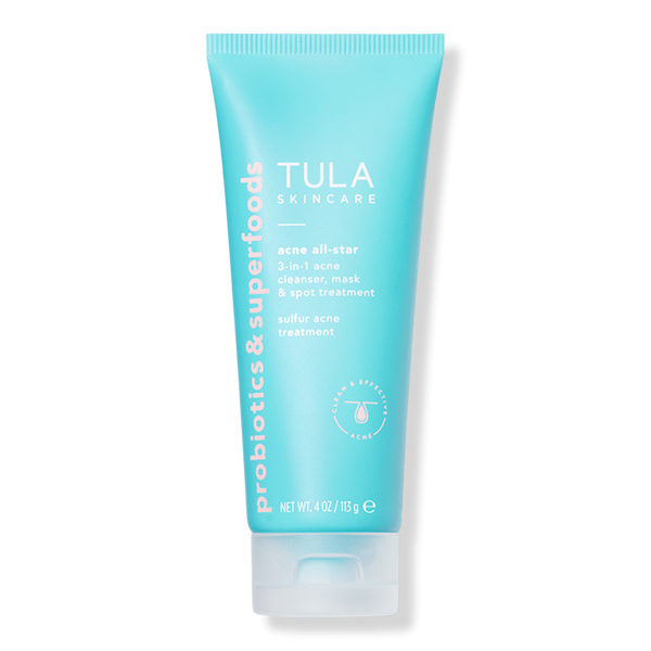 Tula Acne AllStar 3in1 Acne Cleanser, Mask & Spot Treatment Sulfur
