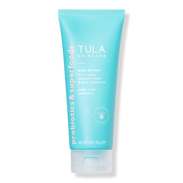 Tula Acne All-Star 3-in-1 Acne Cleanser, Mask & Spot Treatment Sulfur Acne Treatment #1