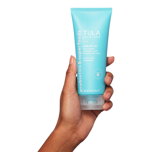 Tula Acne AllStar 3in1 Acne Cleanser, Mask & Spot Treatment Sulfur Acne Treatment 4