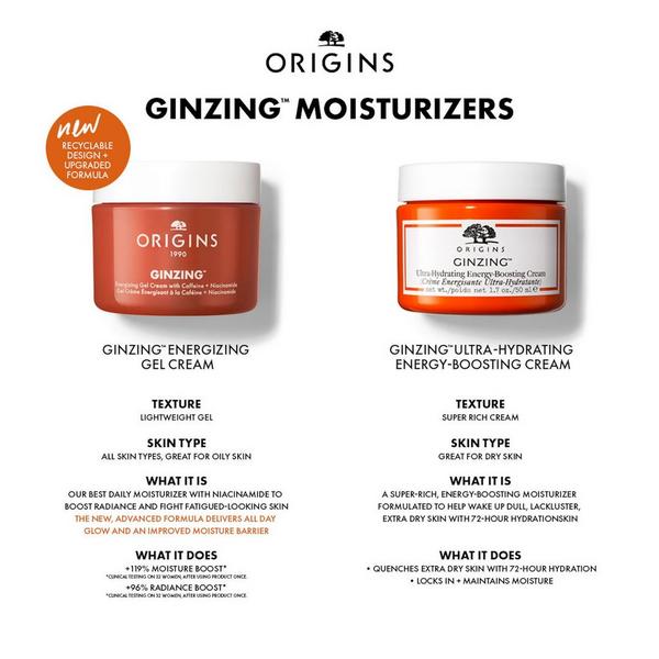 Origins Ginzing Energizing Gel Cream with Caffeine + Niacinamide #7