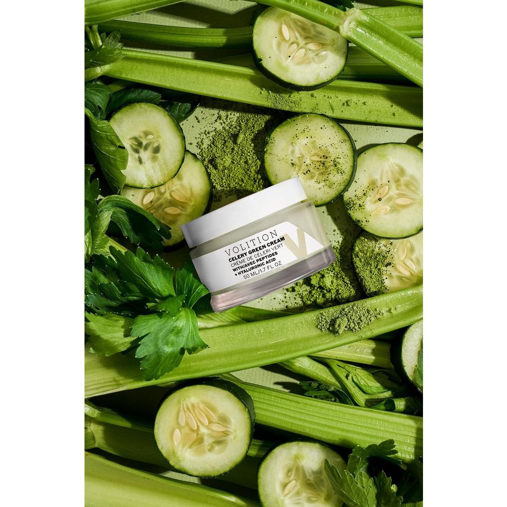 Volition Celery Green Cream with Hyaluronic Acid + Peptides