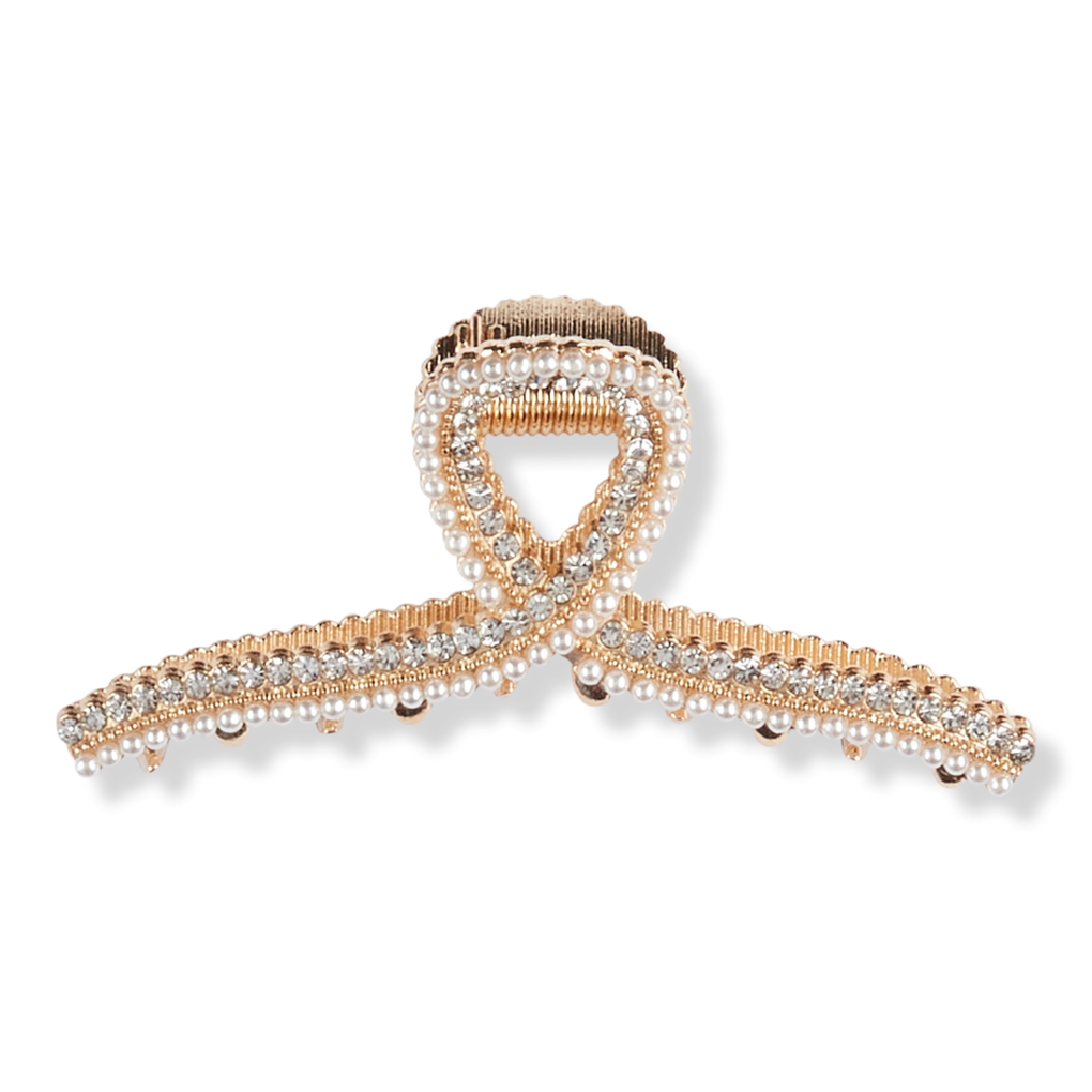 Chanel Rhinestone Cc Jaw Hair Clip, Never Worn in Black