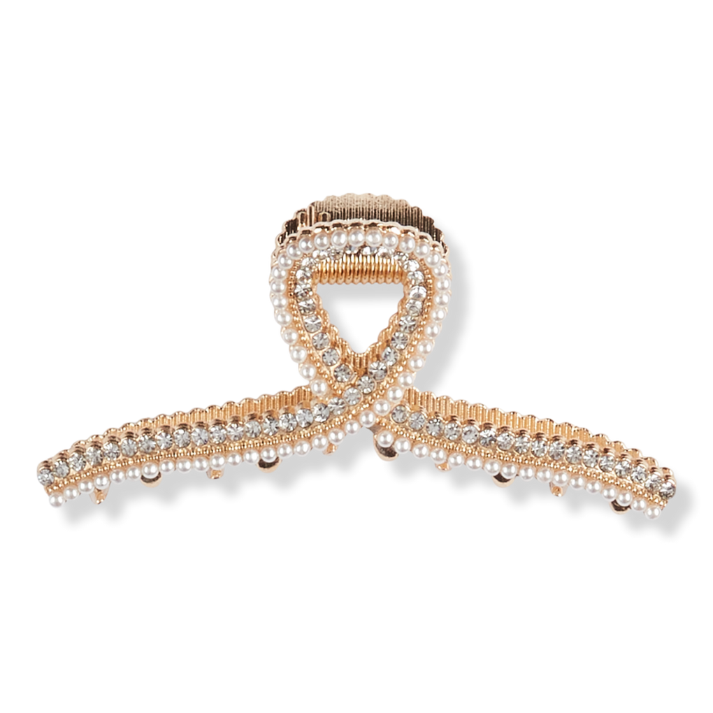 Pearls & Rhinestone Claw Clip