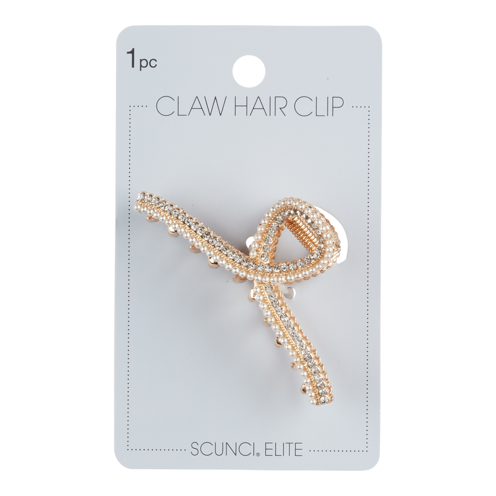 Rhinestone Metal Claw Hair Clip - A New Day™ Gold : Target