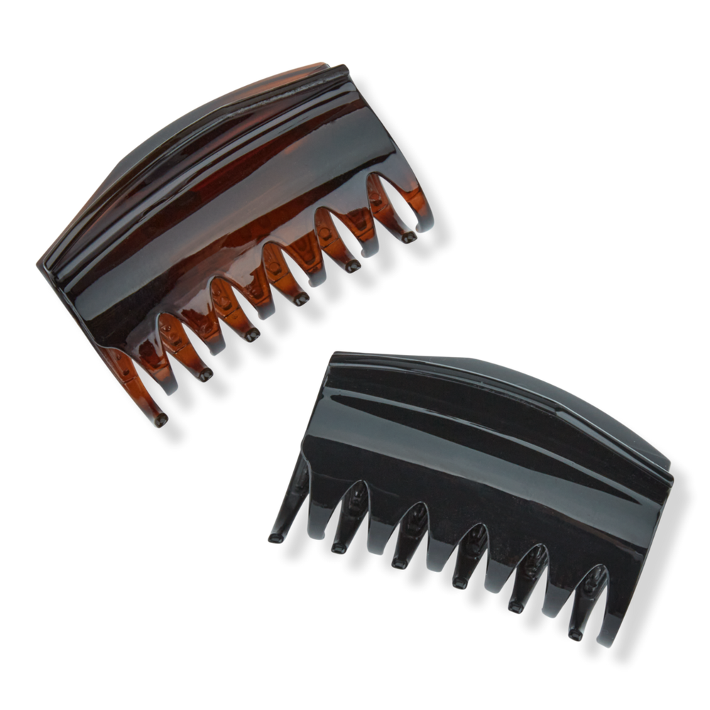 Scunci Black & Tortoise Claw Hair Clips