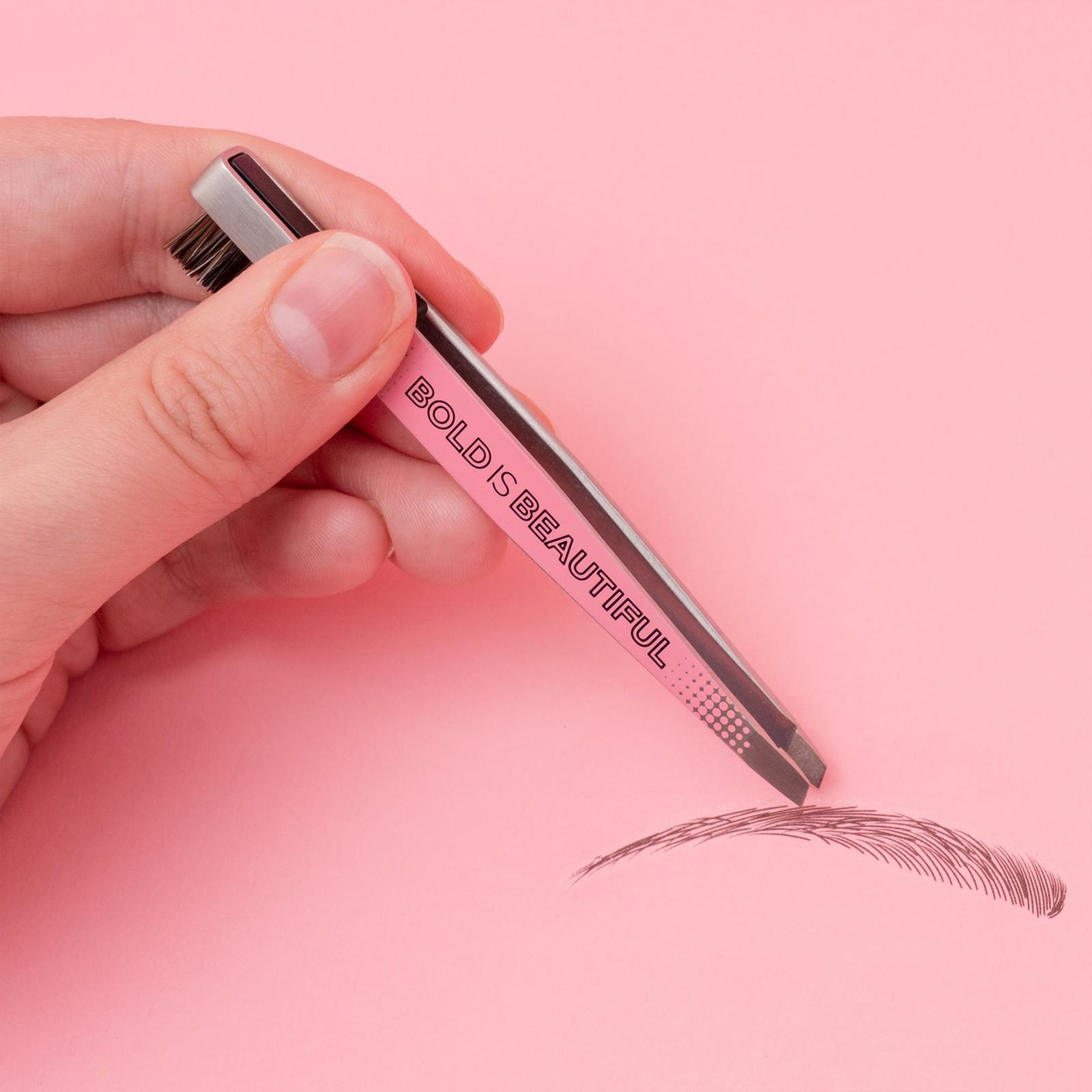 Bold is Beautiful Slant Tweezer & Brow Brush