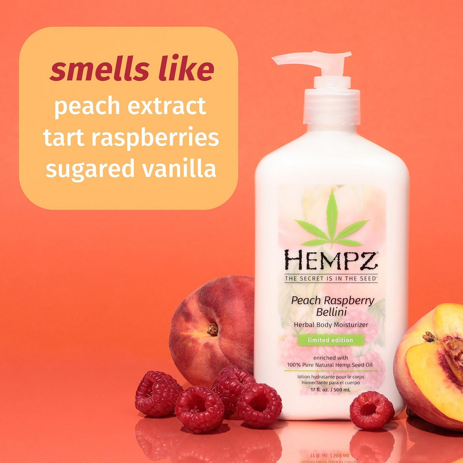 Limited Edition Peach Raspberry Bellini Herbal Body Moisturizer