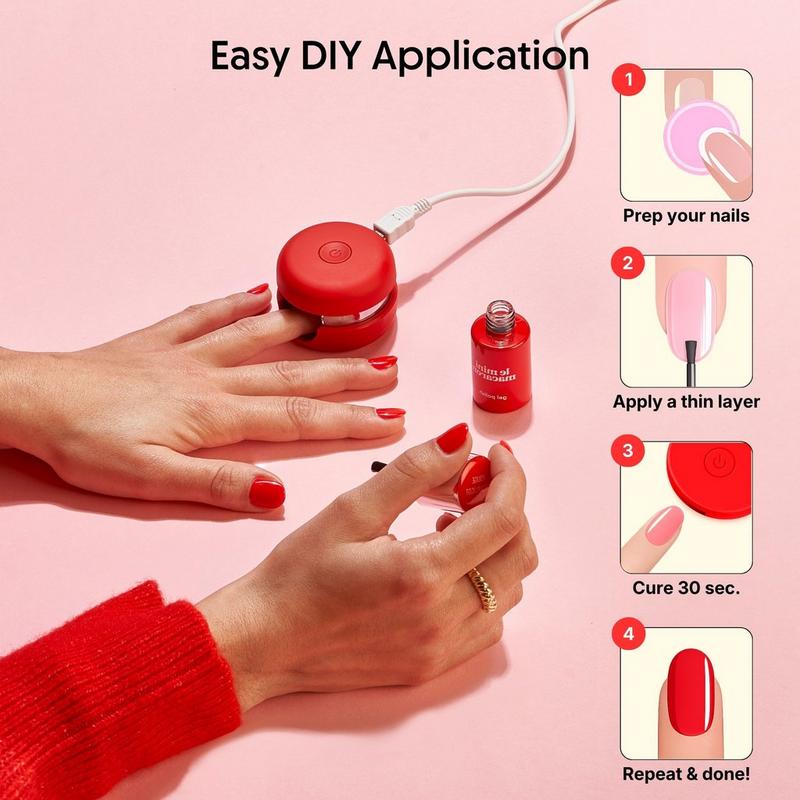Le Mini Macaron - Lilac Blossom 1-Step DIY Glossy Gel Manicure Kit