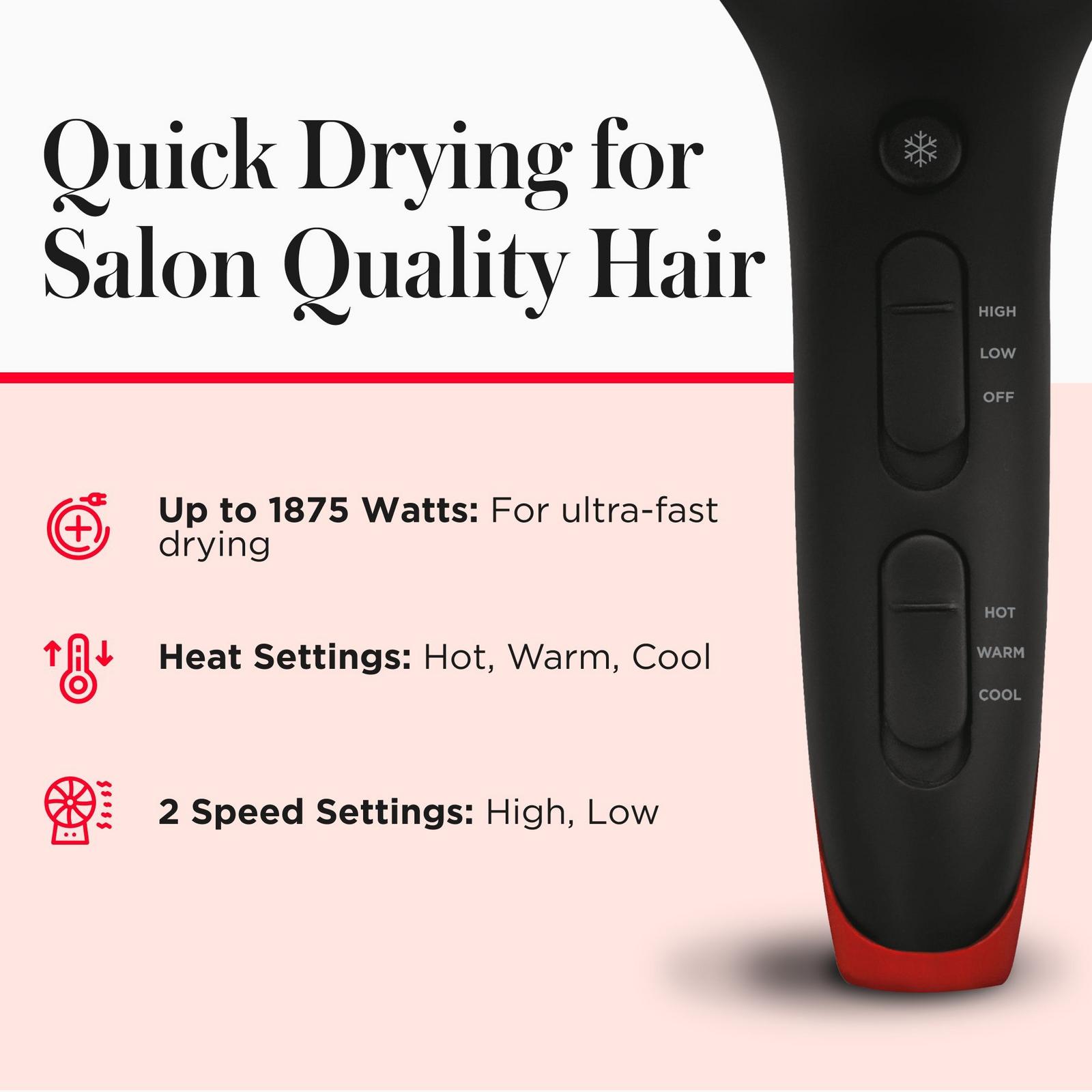 SmoothStay Coconut Oil-Infused Hair Dryer