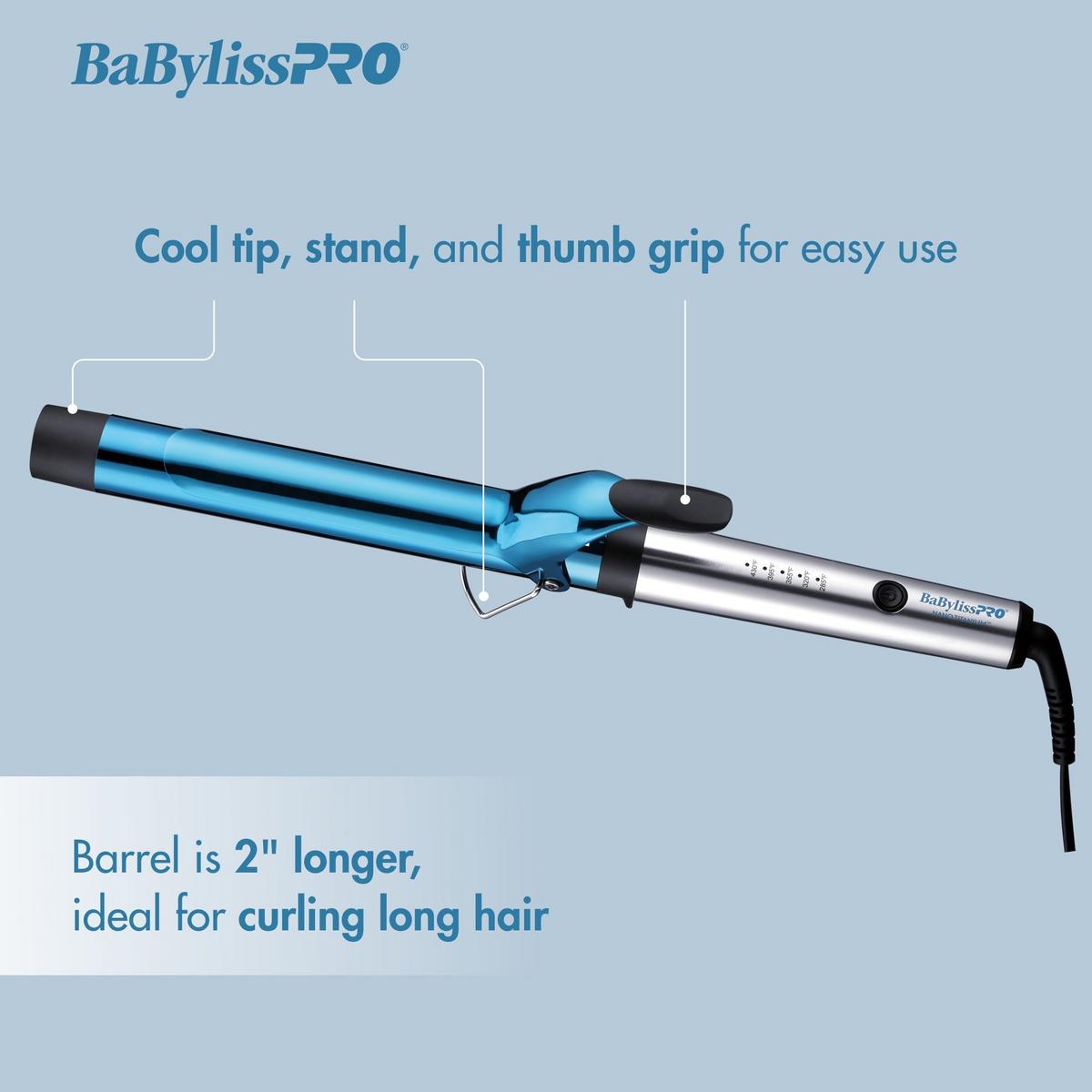 BaBylissPRO 1 1 4 Nano Titanium XL Spring Curling Iron Ulta Beauty