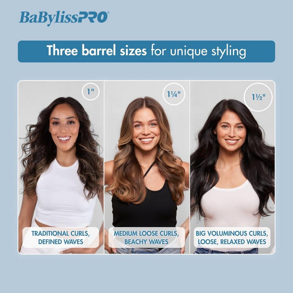 Which size curling deals iron