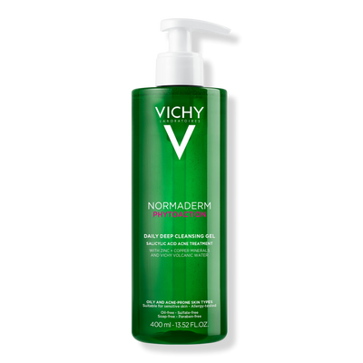 Vichy Normaderm Phytoaction Daily Deep Cleansing Gel Face Cleanser with Salicylic Acid