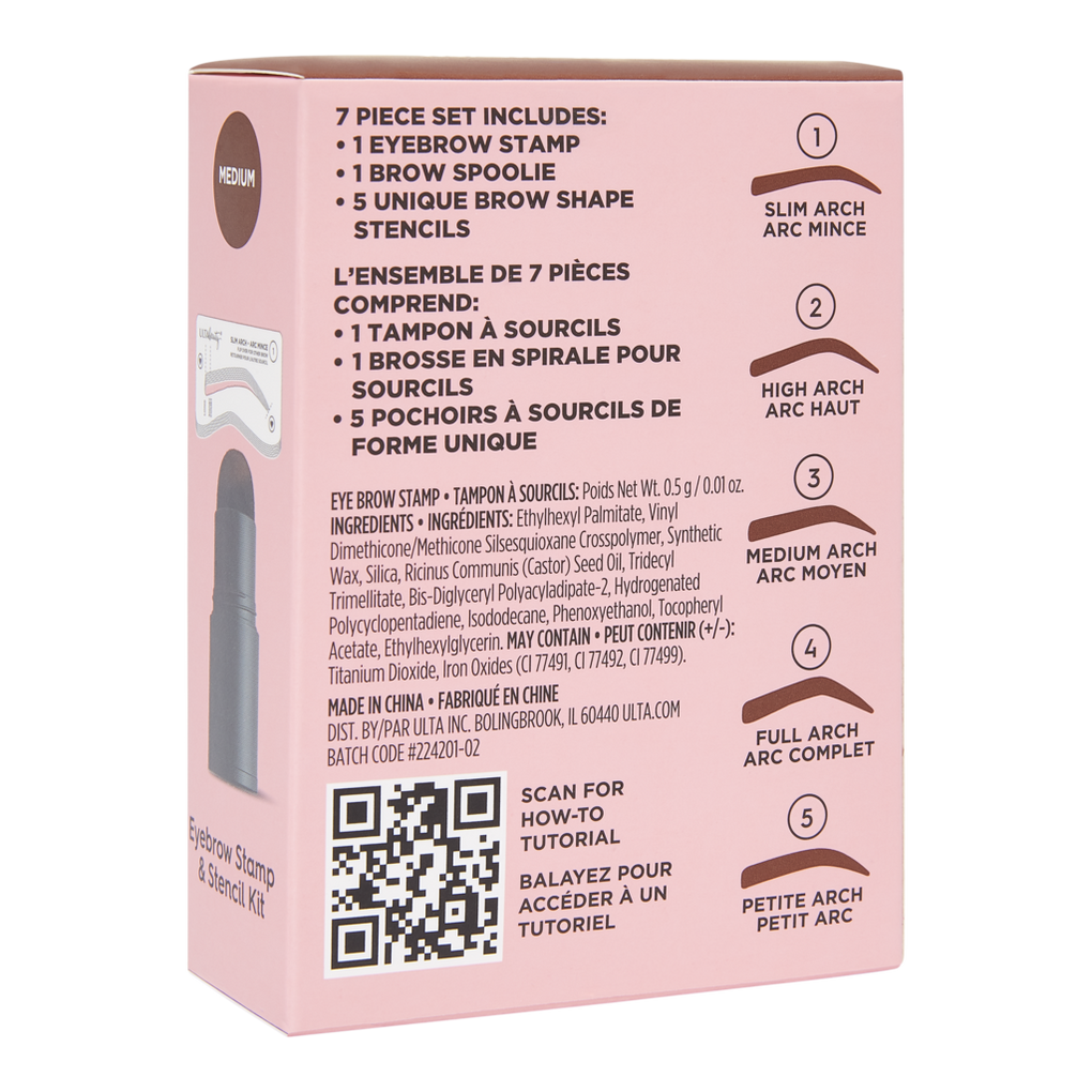 Eyebrow Stamp and Stencil Kit