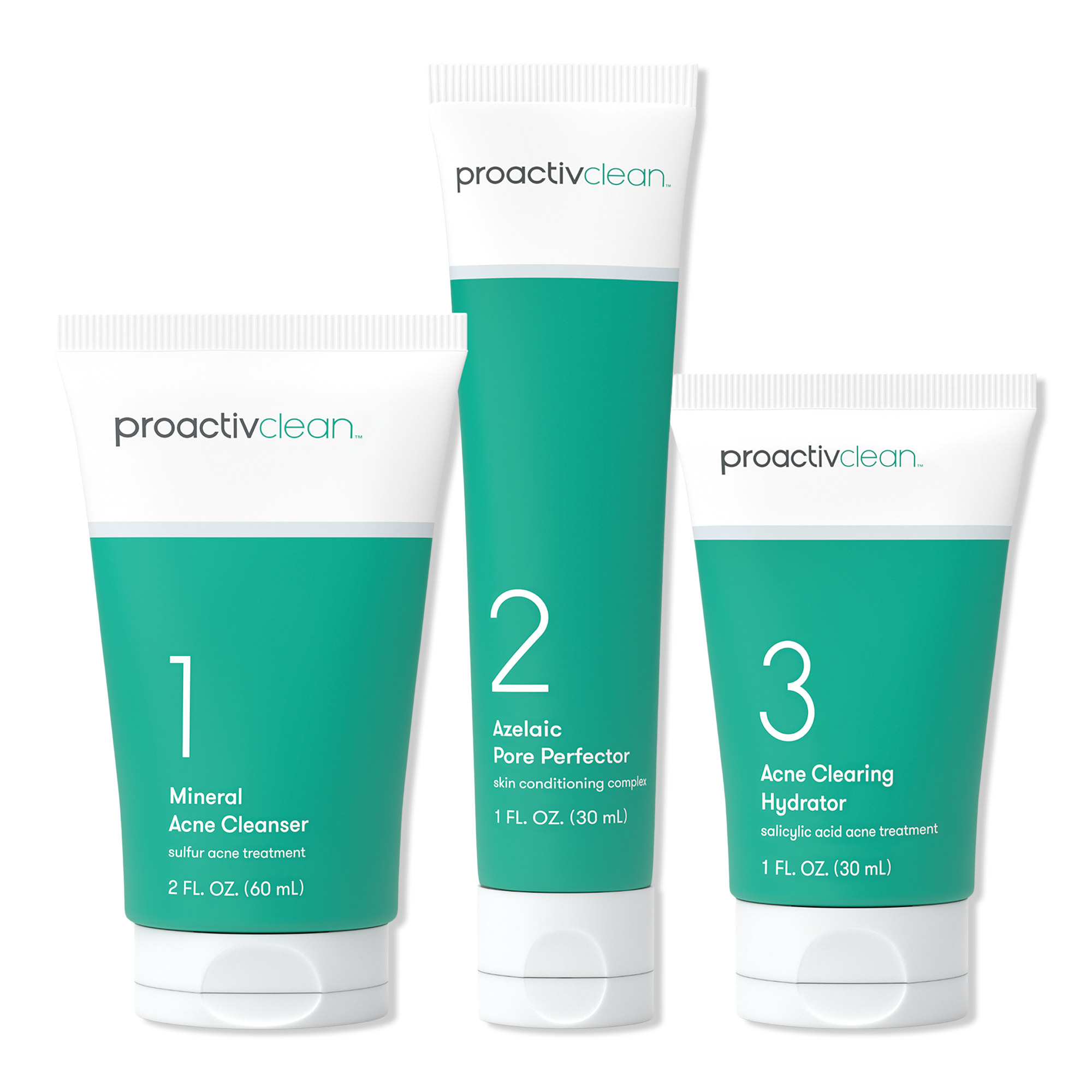 Proactiv Proactiv Clean 3-Step Mild Acne-Fighting Treatment Routine + 15 Free Zits  Happen™ Patches #1