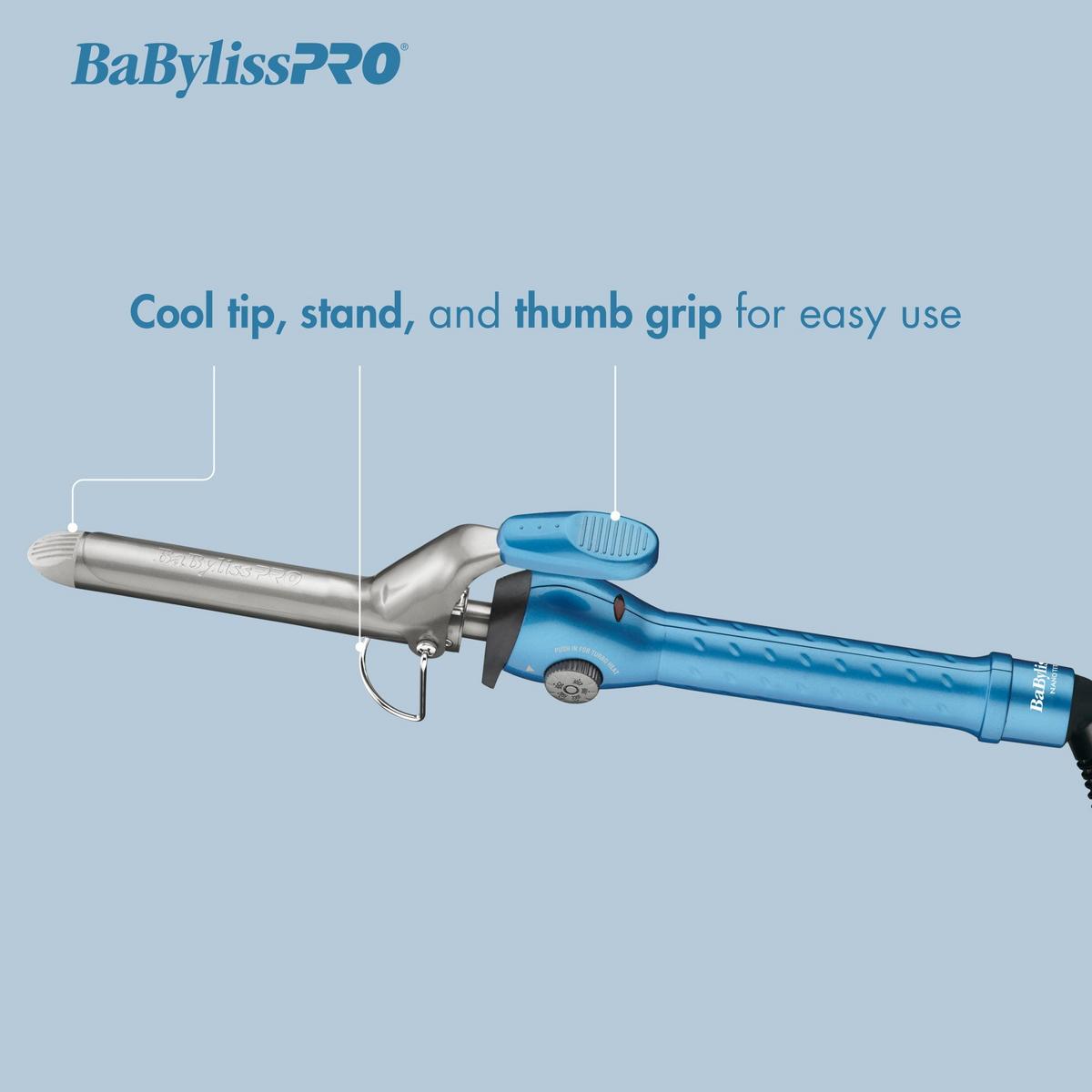 BaBylissPRO Nano Titanium Spring Curling Iron 3 4 in