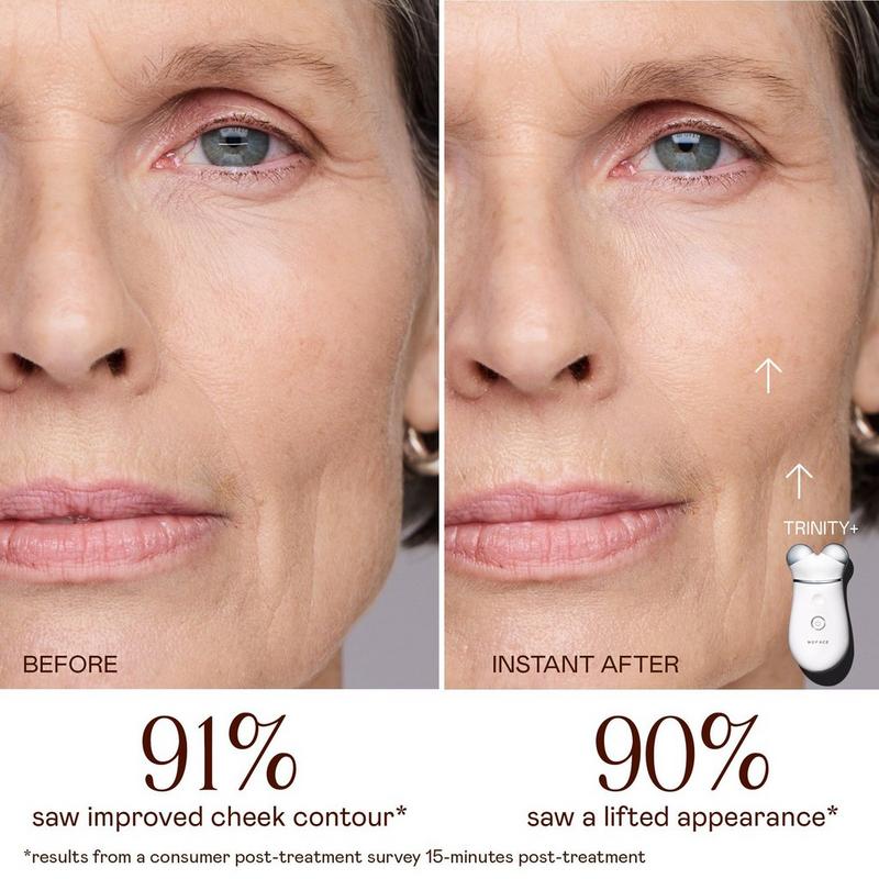 フットケア Glamorous Air TRINTY NuFACE - TRINITY+ Microcurrent Kit with Effective Lip & Eye