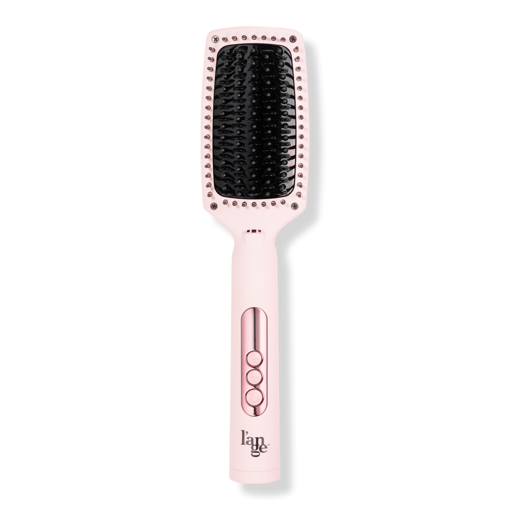 L'ange Le Vite Curve Ceramic Straightening Brush - Blush In Pink