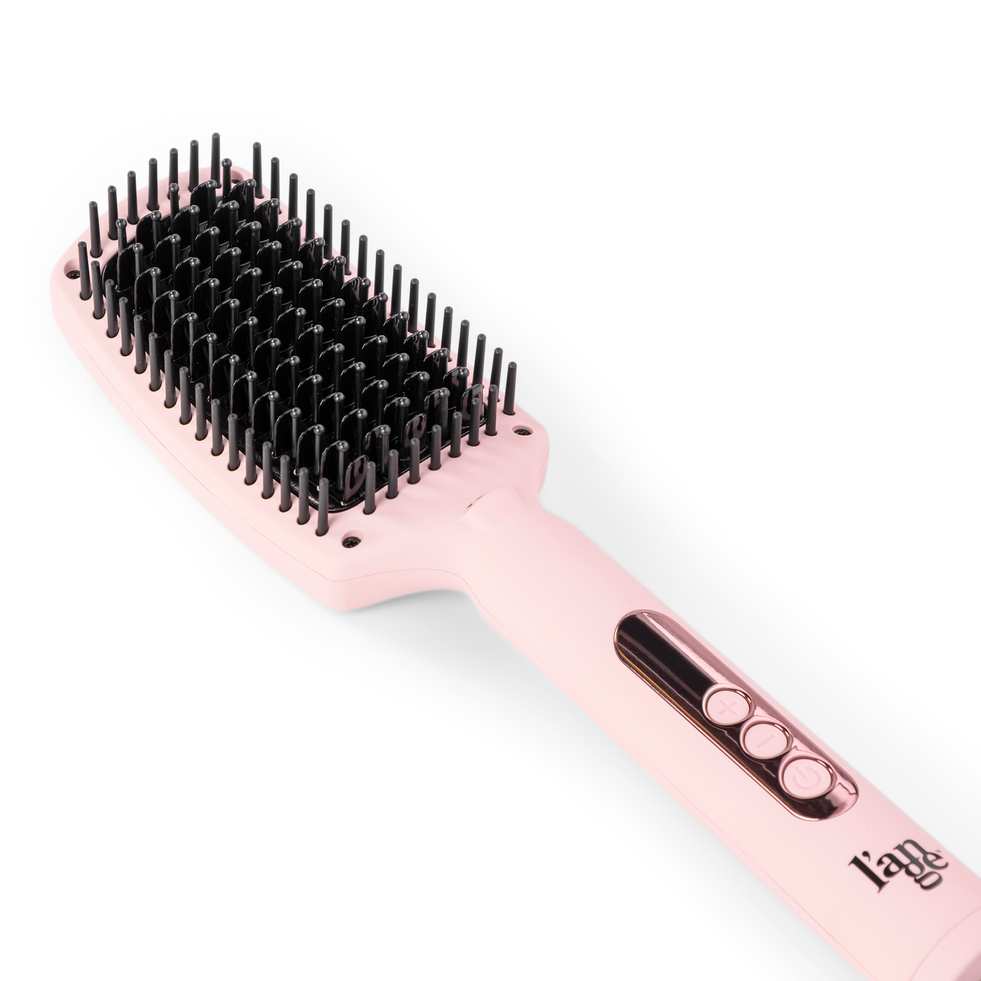 L'Ange Le Vite Curve Ceramic Straightening Brush - Blush - Big Apple Buddy