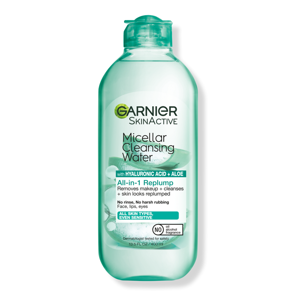 SkinActive Micellar Cleansing Water Replumping Hyaluronic Acid - Garnier |  Ulta Beauty